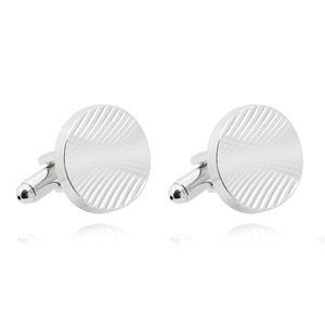 Moda personalizada traje barato camisa Aleación de Metal flecos <span class=keywords><strong>gemelos</strong></span> diseños joyería regalo plata oro fiesta boda - Product Image 1