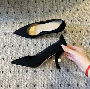 Drioshipping Chaussures de mariage pour femmes sur mesure Sandales à talons hauts en cuir Léger Slip-On Closure Flat Strap - Product Image 6