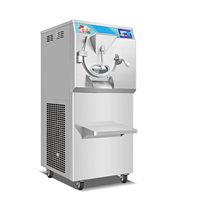 Machine à glaces italiennes et sorbets artisanale certifiée ETL ICM-48S 125L/H pour milkshakes et crèmes glacées, modèle sur pied