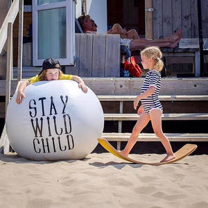 木製バランスシーソー屋内湾曲ボード子供のおもちゃ子供のための木製バランスボードおもちゃ - Product Image 3