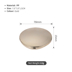 Vàng trang điểm nhỏ gọn bột trường hợp mỹ phẩm trường hợp Blush Highlighter trang điểm bao bì - Product Image 6