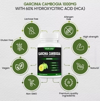Ausreson OEM Garcinia cambogia extracto quemador de grasa suplemento adelgazante puro HCA píldoras Garcinia cambogia cápsula para pérdida de peso