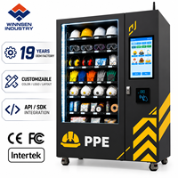 Distributeur automatique de matériel de protection individuelle Winnsen pour les travailleurs d'usine, casque de sécurité, gants, vêtements de travail, casier de distribution, accès par badge RFID, service en libre-service