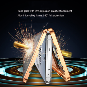 Custodia Protettiva 360° Magnetica in Metallo con Vetro Temperato e Pelle Flip per Oneplus 15 13 15R 13R 12 <span class=keywords><strong>11</strong></span> Ace 6 5 <span class=keywords><strong>Pro</strong></span> con Protezione Lente - Product Image 5