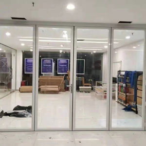 Puertas plegables biplegables, marco de aluminio, de vidrio, para patio - Product Image 4