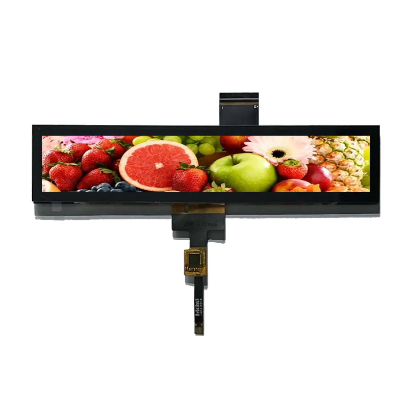 Startek LCM fabricante 6.6 polegadas 1440*240 LVDS full display IPS ângulo de visão bartype painel lcd com tela sensível ao toque