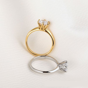 Bagues imperméables non ternissables de bonne qualité, plaquées or 14k 18k PVD, en acier inoxydable 316L, avec zircon, pour femmes - Product Image 3