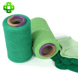 twisted silk recycled polyester spinning yarn for bedding fabric