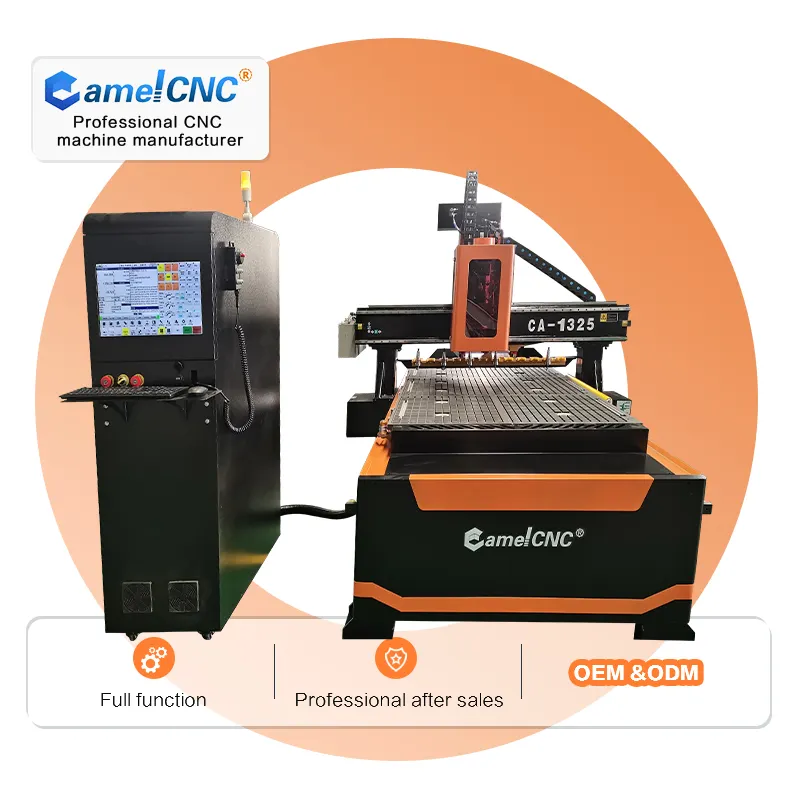 CA-1325-enrutador CNC 1530, cambiador de herramientas automático lineal de Mdf, carpintería, Atc, Panel Cnc, línea de producción de muebles