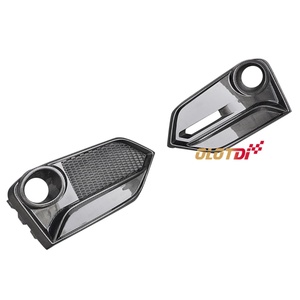 Nouvelles protections de feux antibrouillard avant en fibre de carbone style OTD avec ailerons et éventails pour Honda Civic 10ème génération TYPE R FK8 - Tuning automobile - Product Image 5