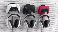 Honcam Chargeur de contrôleur Station de charge Pulse 3D Headset Stand Wall Holer Console Hanger pour Playstation 5 Dualsense