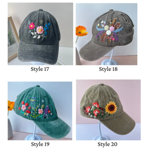 Gorra de Béisbol Unisex Personalizable con Logotipo, Bordado Floral, Alta Calidad, Vintage, Transpirable, Ajustable, Tela de Algodón - Product Image 6