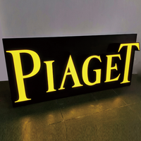 NOUVEAU Enseignes extérieures personnalisées en acrylique 3d rétroéclairé avec logo et lettres d'affaires ouvertes pour magasin
