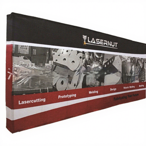 شبكة خلفية قابلة للسحب للفعاليات والمؤتمرات - دعامة محمولة قابلة للطي مخصصة مع نموذج خلفية FM-P01 صنع في الصين - Product Image 1