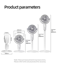 360 Degree Oscillating <b>Standing</b> Air Circulation <b>Fan</b>,Quiet Energy Saving Floor <b>Fan</b> for Bedroom Living Room Household Cooling Trip - Product Image 5