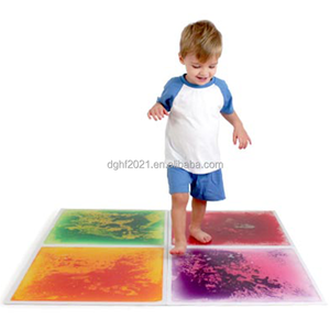 Màu Sắc Mới Chất Lỏng Cảm Giác Gạch Tầng Tự Kỷ Kết Cấu Không Độc Hại Kids Playroom Tactile Gel Filled Fidget Tầng Mat Với Back <span class=keywords><strong>Foam</strong></span> - Product Image 3