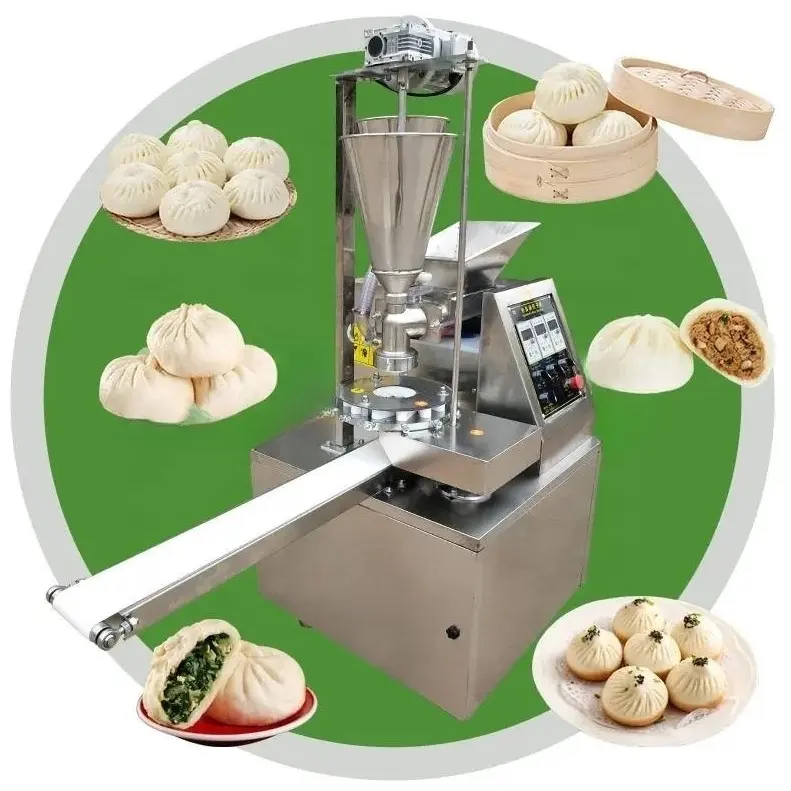 Mesin roti kukus, mesin pembuat Momo bentuk Baozi 110v 220v Food Grade Stainless Steel multifungsi