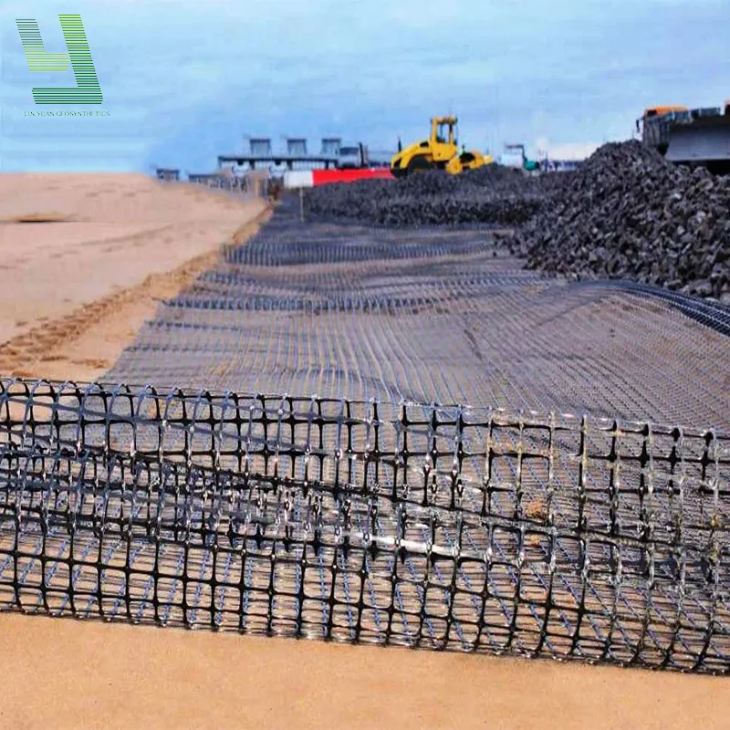 40-40kn hai trục nhựa geogrid cho xây dựng đường biaxial geogrid Đất Gia cố hai trục geogrid