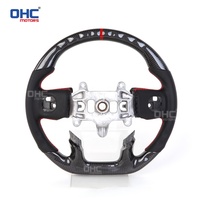 Volant en fibre de carbone sèche pour Dodge Ram TRX Ram 1500 Volant en carbone 2018 2019 2020 2021 2022 2023 2024 Ohc Motors