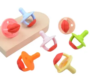New Baby Pacifier Kiss Lips Dummy Pacifiers Funny Silicone Baby Nipples Teether Soothers Pacifier Baby Dental Care Feeder