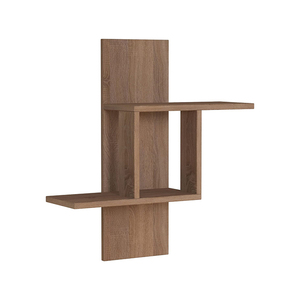Estantería perfilada flotante de madera multinivel multifuncional DU'S, repisas montadas en la pared para carros de islas de cocina - Product Image 3
