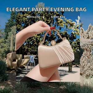 กระเป๋าถือสำหรับงานแต่งงาน งานเลี้ยงกลางคืน ผู้หญิง ดีไซน์ครึ่งวงกลม รุ่นใหม่ ปี 2025 ขายส่ง ราคาถูก เป็นมิตรกับสิ่งแวดล้อม สไตล์ยุโรป - Product Image 2