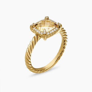 Latest Fashion Best Selling Colourful CZ Stone Zircon <strong>Ladies</strong> Jewellery <strong>Gold</strong> Plated Silver Citrine <strong>Ring</strong> - Product Image 4