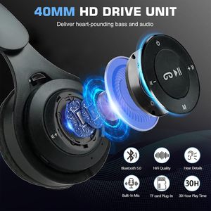 Casque sans fil avec fonction de suppression du bruit ANC, fonction de banque d'alimentation, type C, compatible avec les téléphones mobiles DJ 5G - Product Image 2