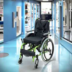 Rafu rf6116 גלגלים ידני עם 4 "pu tigre קדמי ו-20 \" אל אחורי פליטה-גב פלסטיק - Product Image 2