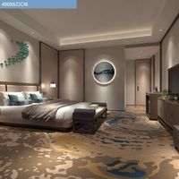 Haute qualité Axminster 5 étoiles hôtel mur à mur couloir tapis chambre imprimé tapis luxe hôtel hall tapis 80% laine 20% nylon