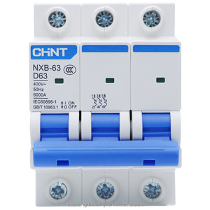 Chint thu nhỏ ngắt mạch công tắc chính nxb Công tắc không khí 32a2p hộ gia đình 63A 100A 125A MCB PA66 Vật liệu phá vỡ 10kA - Product Image 1