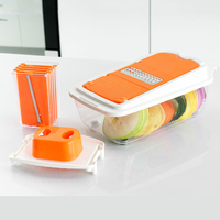 Verstelbare ABS Plastic Eco-vriendelijke LFGB gecertificeerde Smile Mom RVS 430/420J2 groentehakker, één geheel, voor de keuken