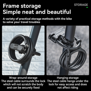 <span class=keywords><strong>Antivol</strong></span> à câble en acier ROCKBROS pour vélo, moto électrique et trottinette – Combinaison <span class=keywords><strong>antivol</strong></span> avec clé maîtresse et cadenas en U - Product Image 2