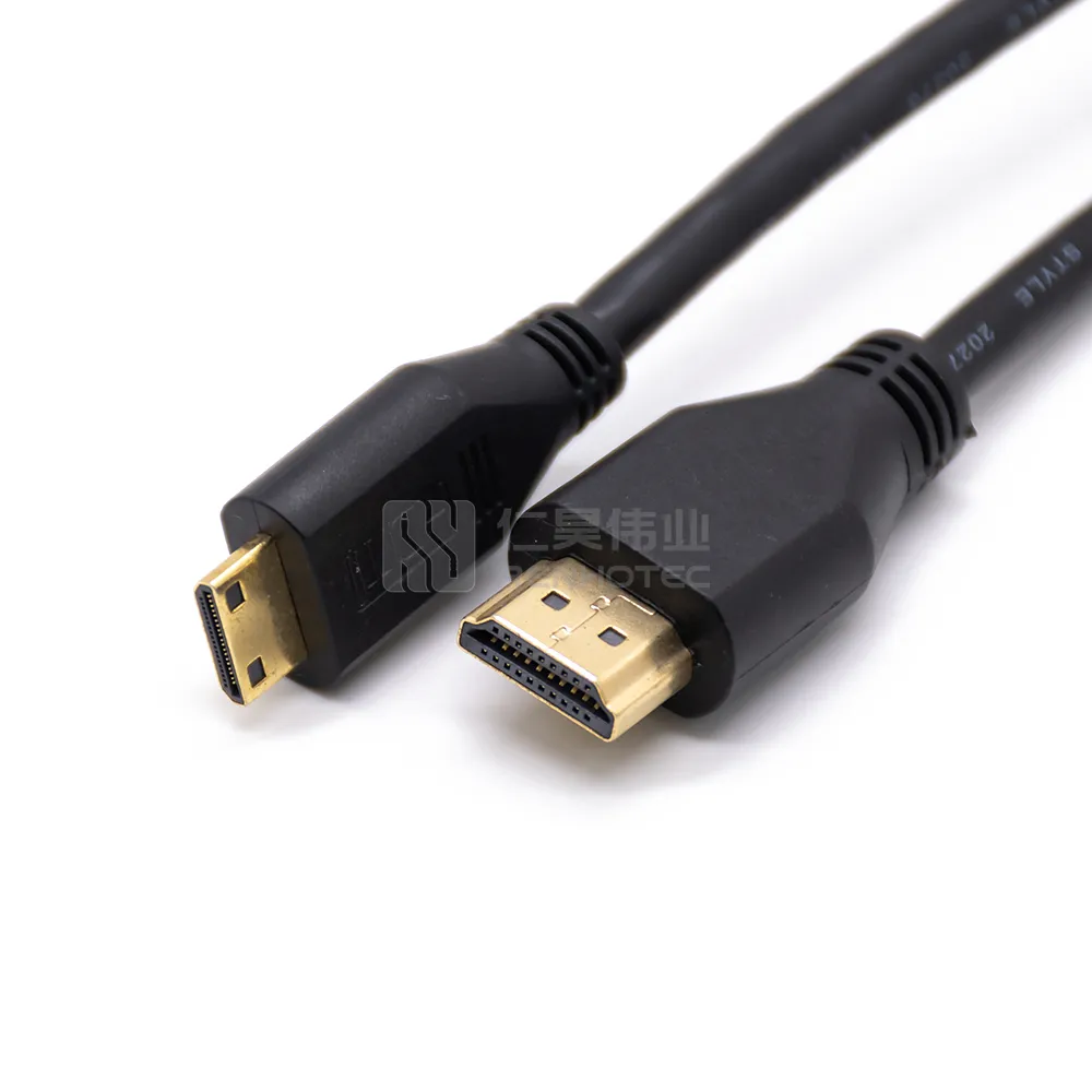 Pasang ke colokan Mini hitam 1m rakitan kabel Tautan kamera untuk Keyboard Mouse