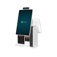 Systèmes de position de machine de caisse enregistreuse de libre service avec l'imprimante thermique et la machine de kiosque de paiement 1D 2D de scanner