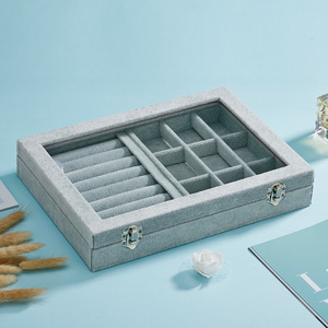 Vitrina de Exhibición de Joyería con Vidrio, Elegantes Vitrinas para Exhibición de Joyería, Caja de Exhibición de Joyería - Product Image 2