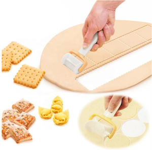 3 unids/set Fondant pastel panadería herramientas Rolling <span class=keywords><strong>Angel</strong></span> galleta ravioli cortador plástico hornear pastelería suministros Color al azar - Product Image 6