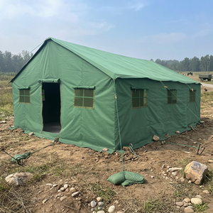 Carpa Militar de Lona Resistente, Color Verde Camuflaje, Impermeable, para 10-20 Personas, Personalizable, Suministro de Fábrica - Product Image 1