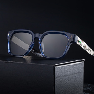Lunettes de soleil polarisées carrées pour hommes ZS-98394P, UV400, monture en plastique et métal, verres TAC, emballage en boîte noire - Product Image 1