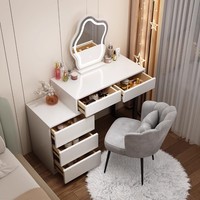 Chine usine moderne blanc maquillage vanité avec lumière chambre coiffeuse avec miroir et tiroirs