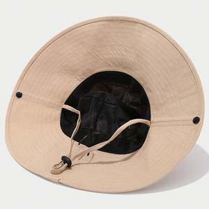 Chapeau de camping tendance style western cowboy à large bord, protection solaire, vacances en bord de mer, chapeau d'extérieur, chapeau de course en jungle, chapeau alpin pour femmes - Product Image 3