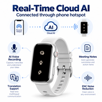 Bracelet intelligent BT 5.3 avec assistant vocal IA, enregistrement et transcription vocale, étanche IP67, autonomie de 4 à 5 jours, pour la vente en gros