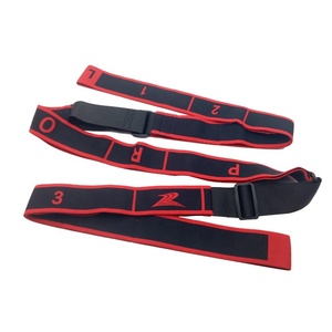 เข็มขัดออกกำลังกายยืดหดได้,สายรัดออกกำลังกายหัวเข็มขัดสำหรับฝึกปรับได้สีแดงอเนกประสงค์พิมพ์ลายตัวเลขโยคะ - Product Image 4