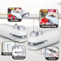 Mini scelleuse sous vide rechargeable par USB, machine de découpe portable pour la cuisine et la maison, scelleuse sans fil pour sacs en plastique alimentaire, collations