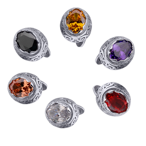 Gemelos redondos de circón de cristal púrpura, camisa francesa clásica, botón informal para puños, fiesta de boda para hombres