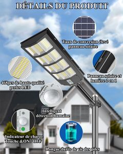 Lampadaire Solaire LED Extérieur Commercial Étanche 100W 200W 300W 500W 1000W – Prix Système de Gros - Product Image 3