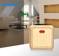 Prise murale électrique double ABS standard UE, étanche IP20, durable, avec mise à la terre, type de surface personnalisé, 16A 250V, pour charge électrique