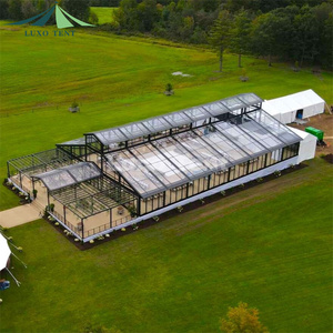 Lớn Công SuấT 500 Mega Lều đen khung marquee đám cưới hôn nhân lều với tường kính Oriental đỉnh atrium lều cho đám cưới - Product Image 2