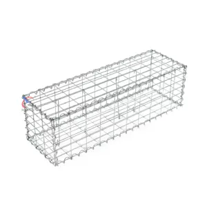 Auto Machine Woven Hexagonal Galvanized / PVC Coated 4 X 1 X 1 Stone Basket Gabion Box For Wire Fencing
