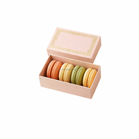 Boîte à macarons de luxe personnalisée Kexin, couvercle rigide et base, emballage pour 4, 5, 6 ou 8 macarons avec insert